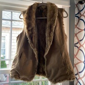 Faux fur vest